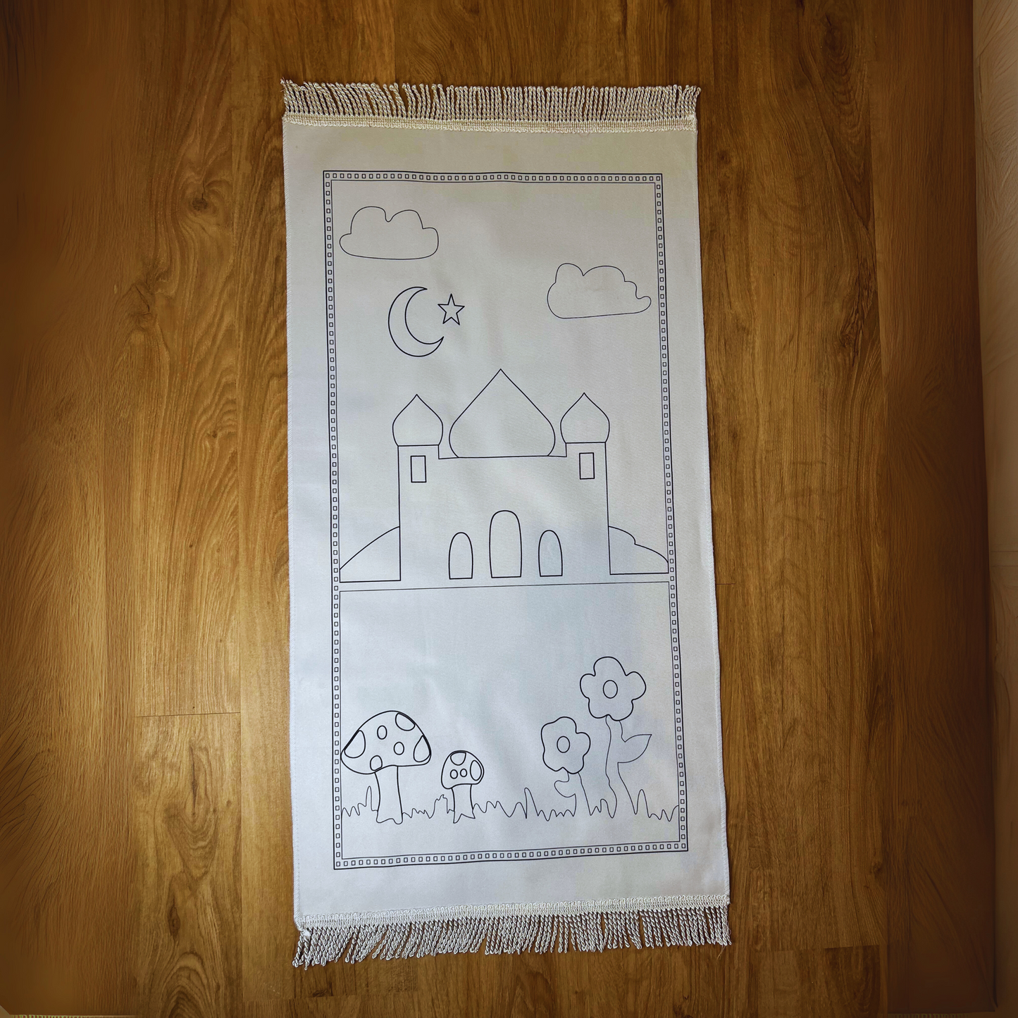 Tapis de Prière à Colorier pour Enfant - Jeu Éducatif Spirituel et Créatif