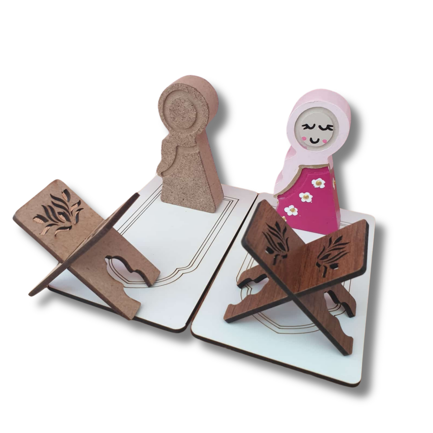 Figurine en Bois à Peindre : Version Garçon ou Fille