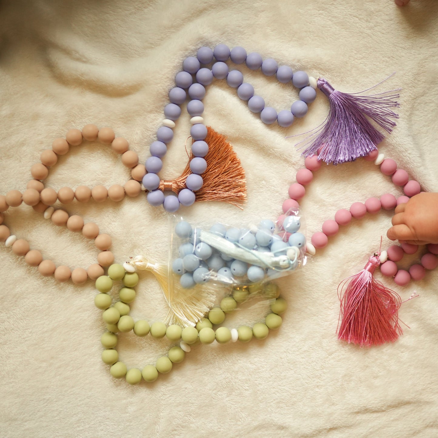 Kit Tasbih à faire soi-même en Silicone Pastel