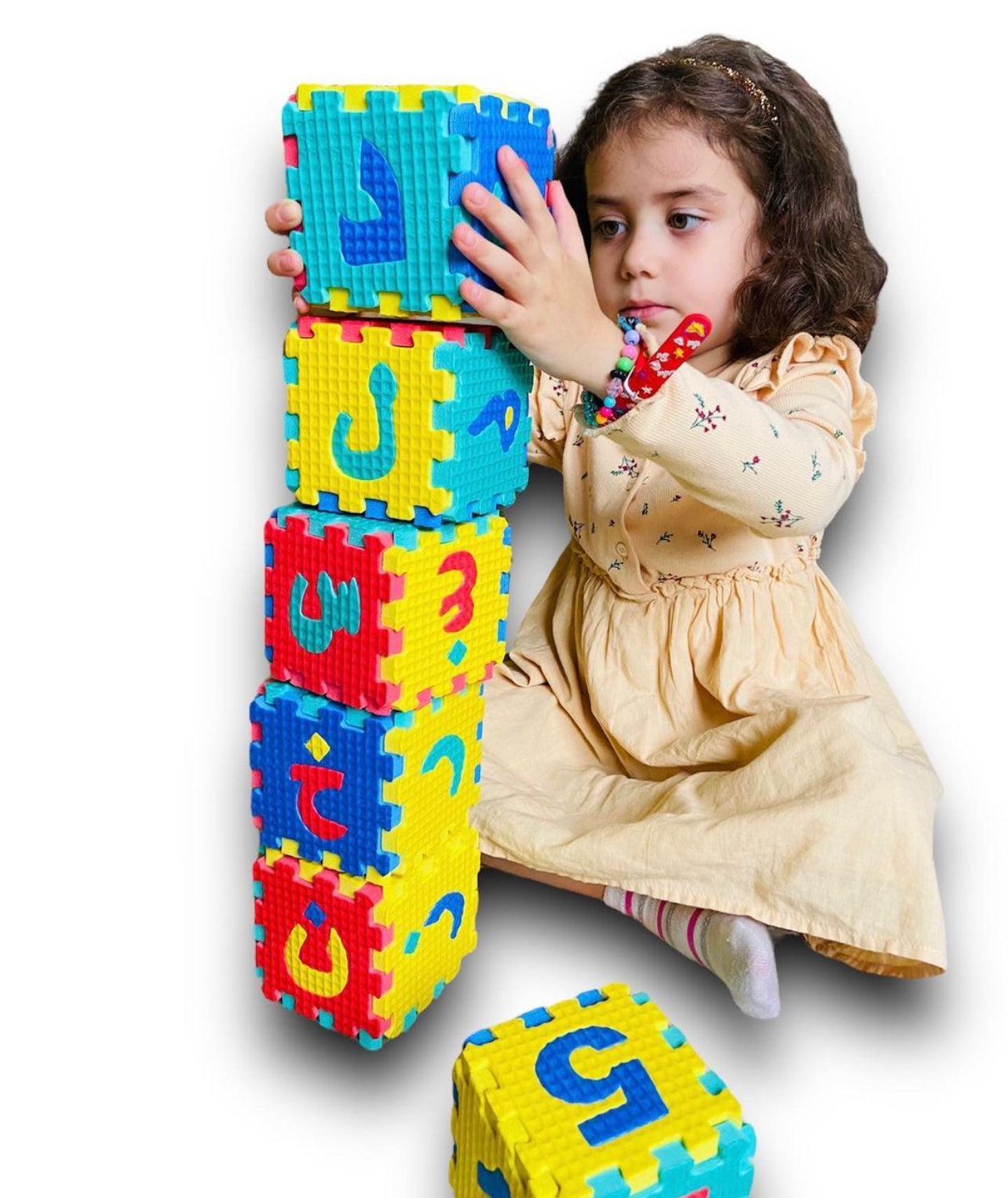 Tapis de Jeu Puzzle en Mousse Alphabet Arabe et Chiffres – 36 Pièces