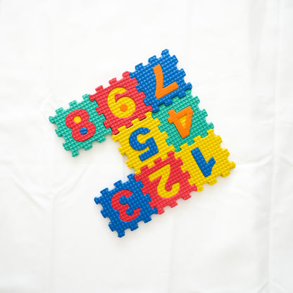 Tapis de Jeu Puzzle en Mousse Alphabet Arabe et Chiffres – 36 Pièces