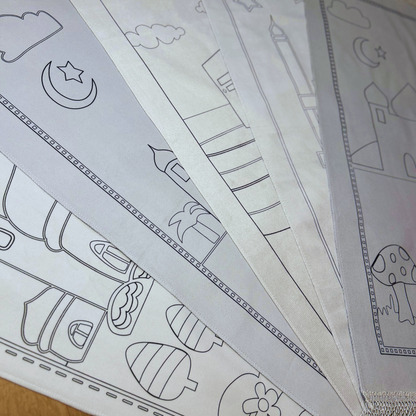 Tapis de Prière à Colorier pour Enfant - Jeu Éducatif Spirituel et Créatif