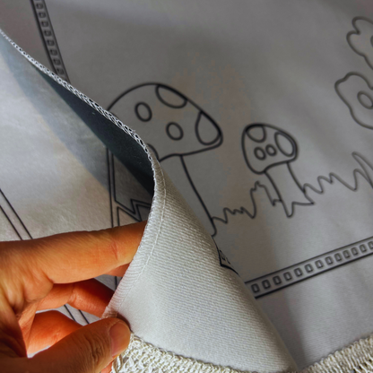 Tapis de Prière à Colorier pour Enfant - Jeu Éducatif Spirituel et Créatif