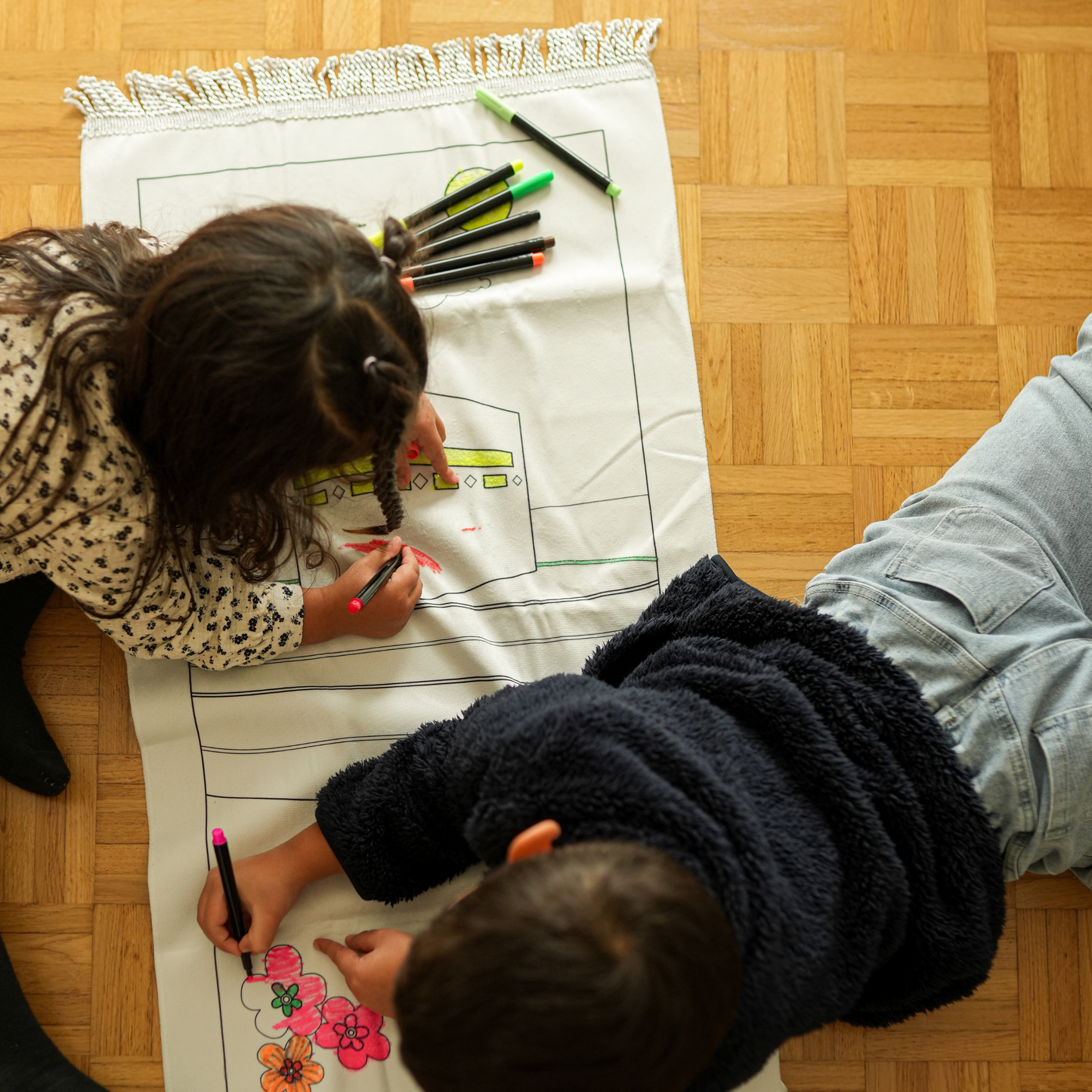 Tapis de Prière à Colorier pour Enfant - Jeu Éducatif Spirituel et Créatif