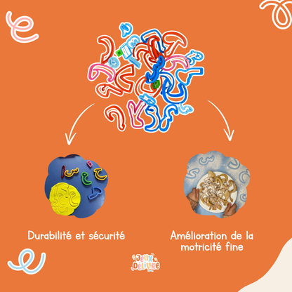 Emportes-Pièces des Lettres Arabes : Un Jeu Éducatif Ludique pour Apprendre l'Alphabet Arabe