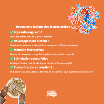 Emportes-Pièces des Lettres Arabes : Un Jeu Éducatif Ludique pour Apprendre l'Alphabet Arabe